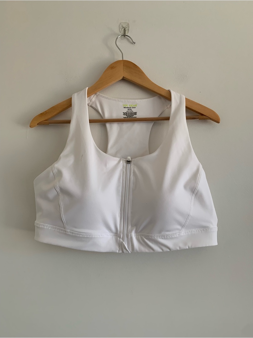 Tek Gear Workout Gear ! White Racerback sports bra